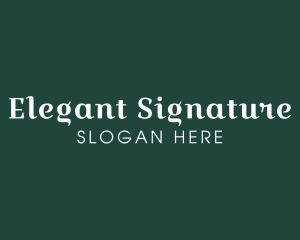 Elegant Serif Boutique logo design