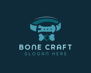 Dog Bone Pet Collar logo design