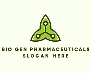 Environmental Biotech Leaf logo design