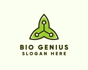 Environmental Biotech Leaf logo design