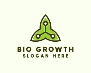 Environmental Biotech Leaf logo design