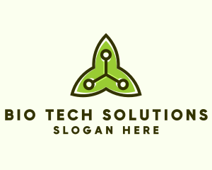 Environmental Biotech Leaf logo design