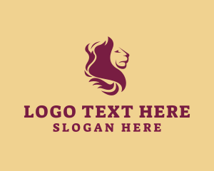 Lion Mane Head logo