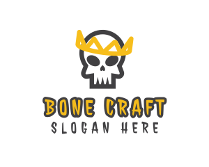 Graffiti Bone Crown logo design