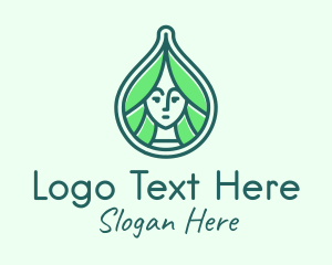 Green Natural Lady logo