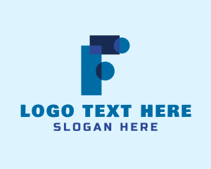 Geometric Startup Letter F logo