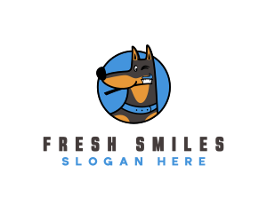 Dog Brushing Teeth logo