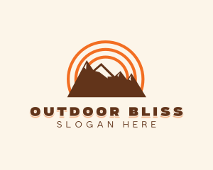 Mountain Outdoor Travel logo design