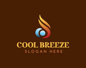 Thermal Ventilation HVAC logo design