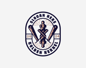 Barbershop Razor Haircut Logo