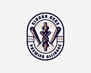 Barbershop Razor Haircut Logo