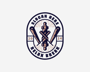 Barbershop Razor Haircut Logo