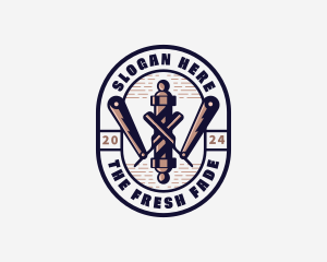 Barbershop Razor Haircut logo design