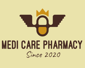 Royal Pharmacy Wings logo design