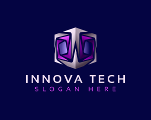 Cyber Tech Cube logo design