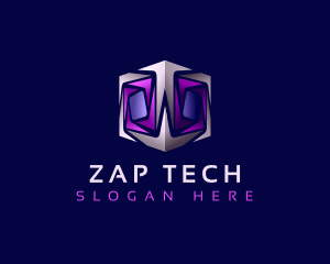 Cyber Tech Cube logo design