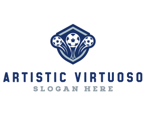 Soccer Varsity League logo design