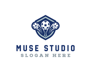 Soccer Varsity League logo design