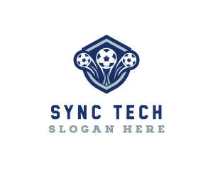 Soccer Varsity League logo design