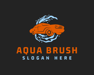 Car Water Cleaning logo design