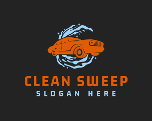 Car Water Cleaning logo design