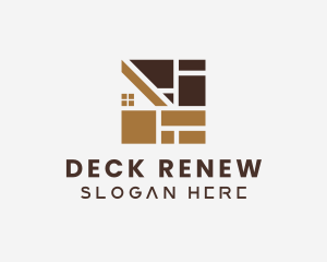 House Floor Tile Carpentry logo design