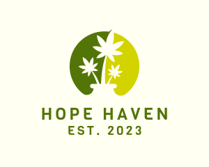 Cannabis Plant Weed logo