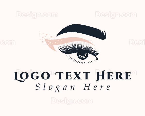 Eye Makeup Beautician Logo