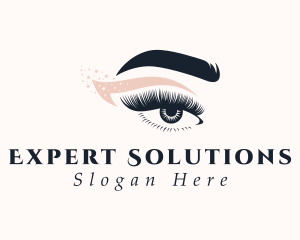 Eye Makeup Beautician logo design