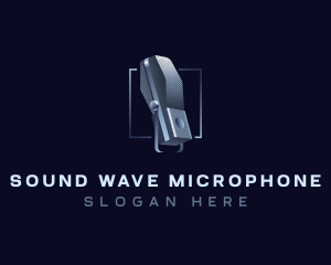 Microphone Podcast Studio logo design