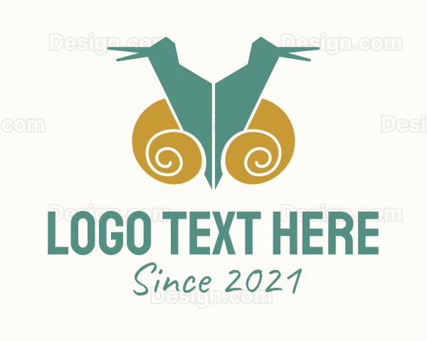 Twin Snail Silhouette Logo