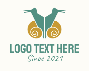 Twin Snail Silhouette  logo