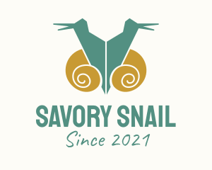 Twin Snail Silhouette  logo