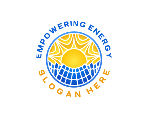 Solar Power Energy  logo design