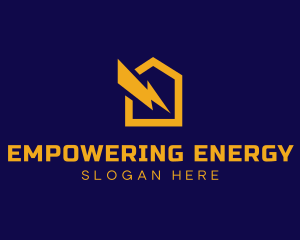 Lightning Bolt House logo design