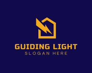 Lightning Bolt House logo design