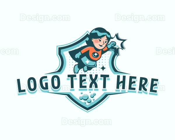 Superhero Girl Woman Logo