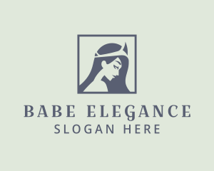 Gray Elegant Goddess logo design