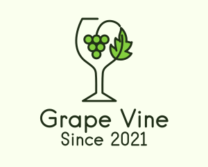 Grape Leaf Glass logo design