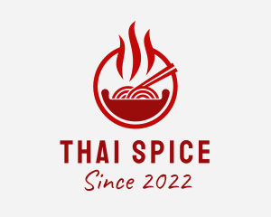 Spicy Noodles Street Food  logo design