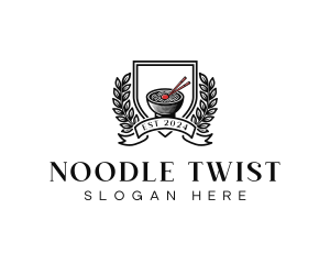 Gourmet Cuisine Noodles logo design