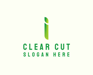 Green Firm Letter I logo design