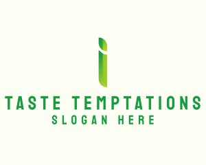 Green Firm Letter I logo design