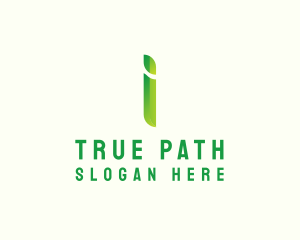 Green Firm Letter I logo design