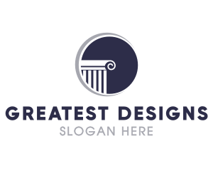 Professional Crescent Pillar logo design