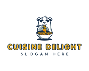 Restaurant Noodle Bear  logo design