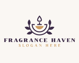 Scented Candle Wellness logo design