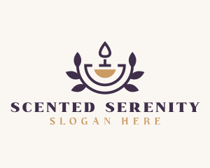 Scented Candle Wellness logo design