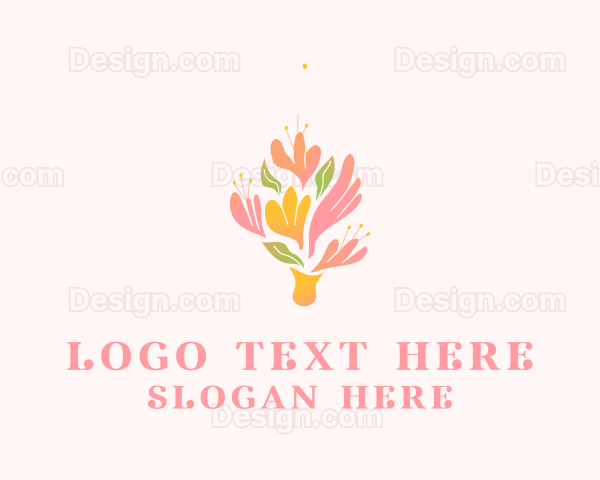 Spring Flower Bouquet Logo