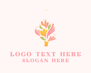 Spring Flower Bouquet  Logo